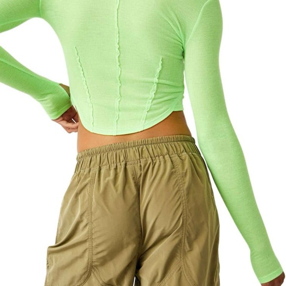 Free People Movement Mind Over Matter Long Sleeve Layer Top NWT - Picture 2 of 6